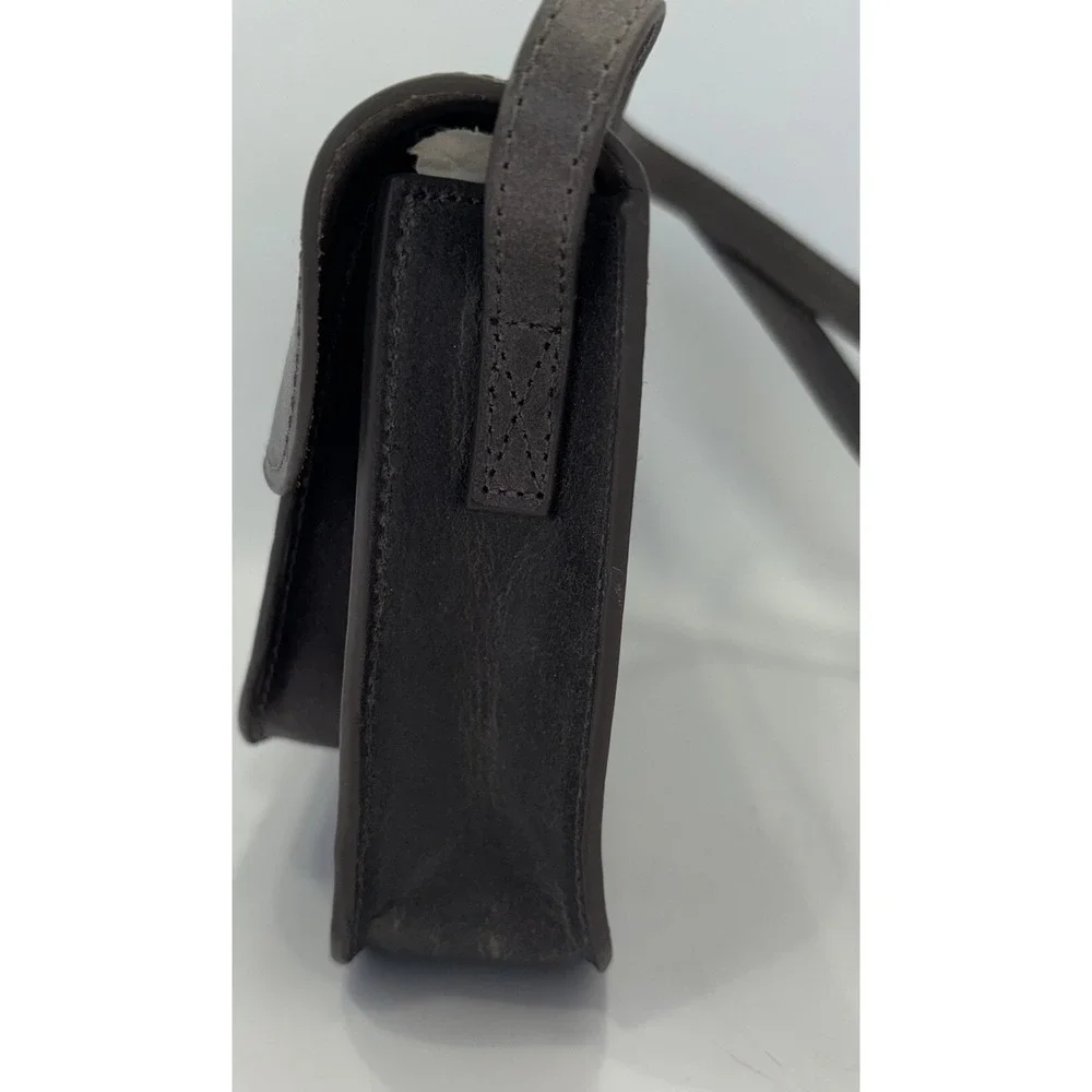 Most Wanted USA Tooled Leather Handcrafted Grey Crossbody Handbag Purse NWT‎
